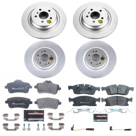 Power Stop 2018 Mercedes-Benz GLE350 Front & Rear Euro-Stop Brake Kit (1x psbESK7440, 1x psbESK8114)