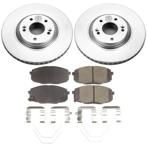 Power Stop 19-21 Hyundai Nexo Front & Rear Z17 Coated Brake Kit (1x psbCRK8271, 1x psbCRK8619)