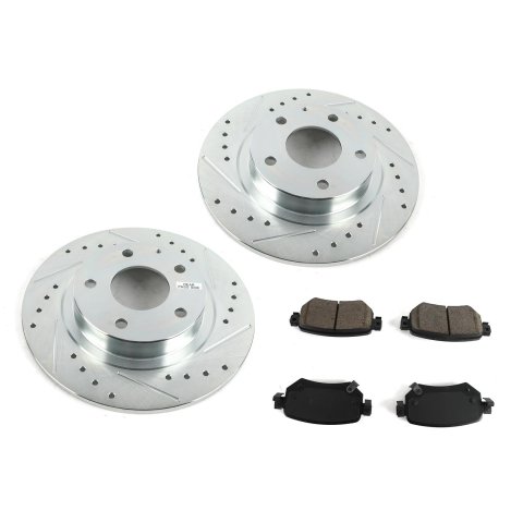 Power Stop 2021 Mazda 6 Front & Rear Z23 Evolution Brake Kit (1x psbK8068, 1x psbK8840)