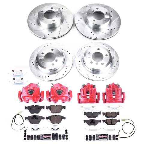 Power Stop 11-13 BMW 328i Front & Rear Z23 Evolution Kit W/Cals (1x psbS3360, 1x psbS3226, 1x psbK5980, 1x psbK8823)