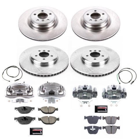 Power Stop 15-17 BMW 550i GT xDrive Front & Rear Autospecialty Kit w/Cals (1x psbKOE6416, 1x psbKOE6414, 1x psbL6078, 1x psbL6079)