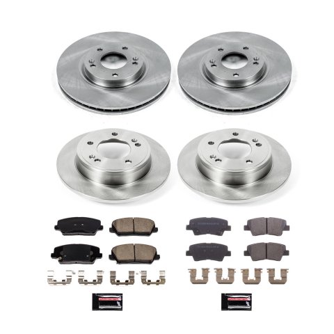 Power Stop 2016 Hyundai Veloster Front & Rear Autospecialty Brake Kit (1x psbKOE6501, 1x psbKOE7673)