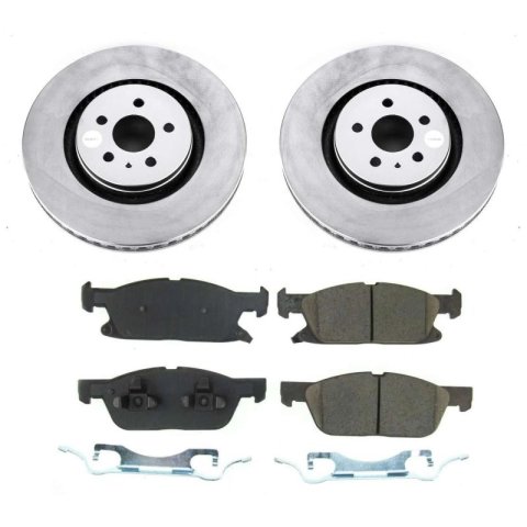 Power Stop 21-22 Ford Edge Front & Rear Z17 Coated Brake Kit (1x psbCRK7417, 1x psbCRK8321)