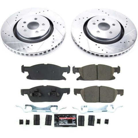 Power Stop 21-22 Ford Edge Front & Rear Z23 Evolution Brake Kit (1x psbK7417, 1x psbK8321)
