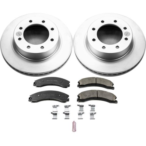 Power Stop 12-21 Nissan NV3500 Front Z17 Coated Brake Kit (2x psbJBR1573EVC, 1x psb17-1565)