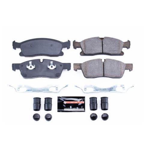 Power Stop 13-16 Mercedes-Benz GL450 Front Z23 Coated Brake Kit (2x psbEBR1461EVC, 1x psbZ23-1629, 1x psbSW-0510)