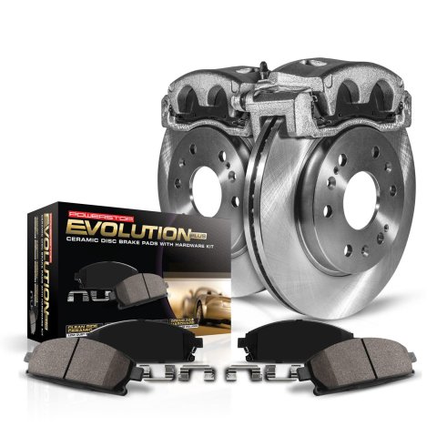 Power Stop 09-11 Nissan Murano Front Autospecialty Kit w/Cals (1x psbL2880, 1x psbL2881, 2x psbJBR1100, 1x psb16-969)
