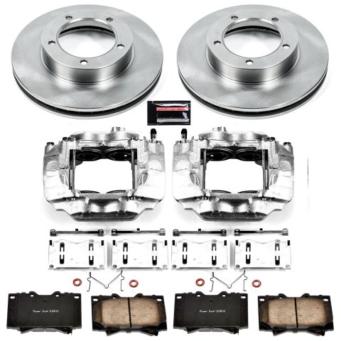 Power Stop 03-07 Toyota Land Cruiser Front Autospecialty Kit w/Cals (1x psbL2768, 1x psbL2769, 2x psbJBR735, 1x psb16-772)