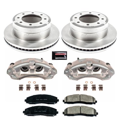 Power Stop 13-22 Ford F-350 Super Duty Rear Autospecialty Kit w/Cals (2x psbAR85155, 1x psb16-1691, 1x psbL5472, 1x psbL5473)