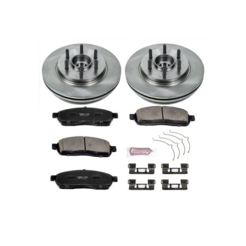 Power Stop 06-08 Lincoln Mark LT Front Autospecialty Brake Kit (2x psbAR8594, 1x psb17-1011)