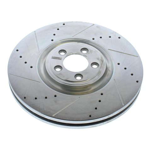 Power Stop 12-15 Jaguar XKR-S Front Drilled & Slotted Rotor - Pair (1x psbEBR1089XL, 1x psbEBR1089XR)