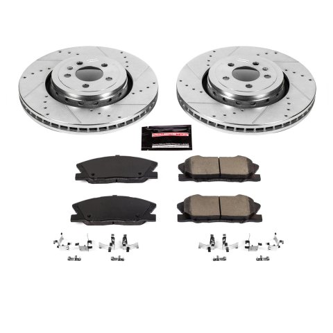 Power Stop 14-22 Dodge Charger Front Z23 Evolution Brake Kit (1x psbZ23-1767, 1x psbAR83092XL, 1x psbAR83092XR)
