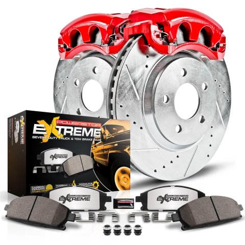 Power Stop 15-22 Toyota 4Runner Front Z36 Truck & Tow Kit w/Cals (1x psbK5873-36, 1x psbS15020)