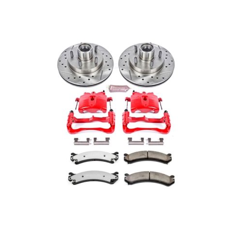 Power Stop 07-10 GMC Sierra 3500 HD Front Z36 Truck & Tow Kit w/Cals (1x psbK2071-36, 1x psbS4730)