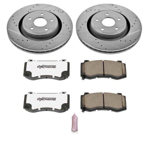 Power Stop 06-10 Jeep Grand Cherokee Front Z26 Street Kit w/Cals (1x psbS5086, 1x psbK2924-26)