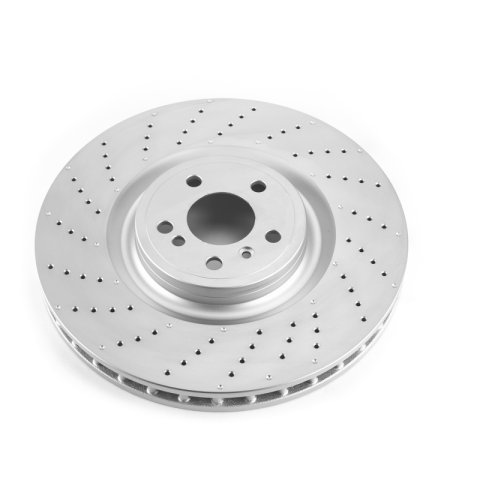 Power Stop 13-16 Mercedes-Benz GL450 Front Eurostop Brake Kit (2x psbEBR1461EVC, 1x psbSW-0510, 1x psbESP1982)