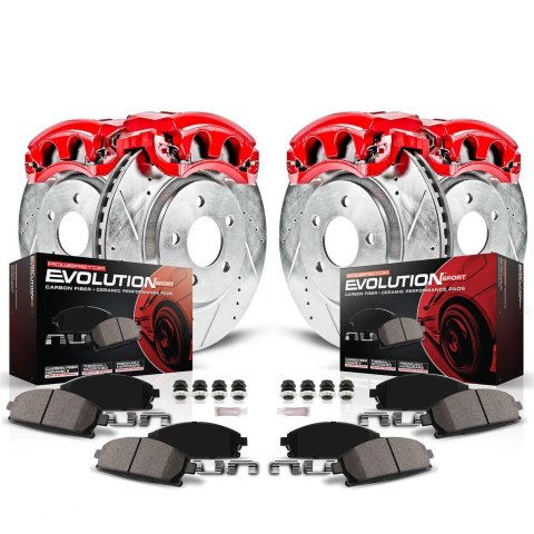 Power Stop14-18 Subaru Forester Front & Rear Z23 Coated Brake Kit (1x psbK6978, 1x psbK285, 1x psbS3348, 1x psbS6376)