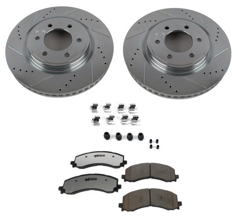 Power Stop 21-22 Ford F-150 Front & Rear Z36 Truck & Tow Brake Kit (1x psbK8765-36, 1x psbK8744-36)