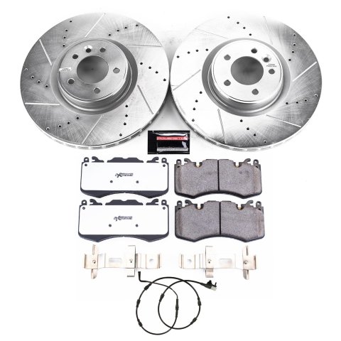 Power Stop 18-19 Land Rover Range Rover Sport Front Z36 Truck & Tow Brake Kit (1x psbSW-1692, 1x psbZ36-1426, 1x psbEBR1409XL, 1x psbEBR1409XR)