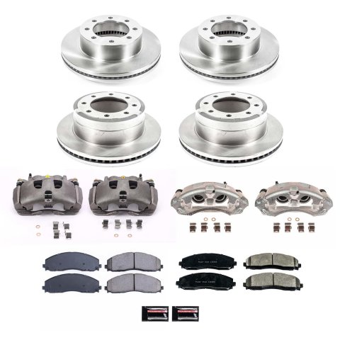 Power Stop 13-22 Ford F-350 Super Duty Front and Rear Autospecialty Kit w/Calipers (Bundled Kit)