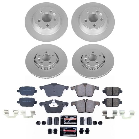 Power Stop 07-08 Volvo S80 Front and Rear Z23 Coated Brake Kit (1x psbCRK5613, 1x psbCRK5341)