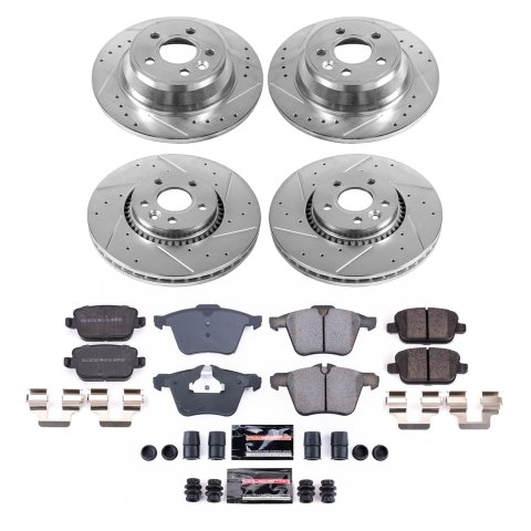 Power Stop 07-08 Volvo S80 Front and Rear Z23 Evolution Brake Kit (1x psbK5341, 1x psbK5613)