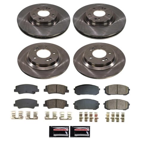 Power Stop 21-23 Kia K5 Front and Rear Autospecialty Brake Kit (1x psbKOE8772, 1x psbKOE8752)