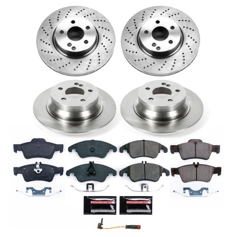 Power Stop 14-16 Mercedes-Benz E250 Front and Rear Autospecialty Brake Kit (1x psbKOE7496, 1x psbKOE7745)