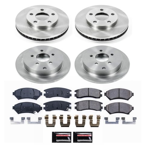 Power Stop 02-04 Oldsmobile Silhouette Front and Rear Autospecialty Brake Kit (1x psbKOE2553, 1x psbKOE5135)