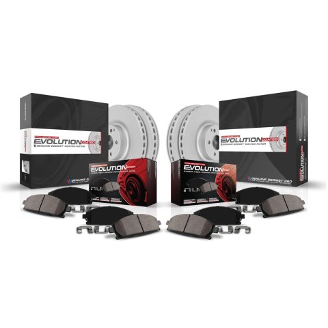 Power Stop 19-21 Mercedes-Benz E53 AMG Front and Rear Z23 Coated Brake Kit (1x psbCRK8153, 1x psbCRK9011)