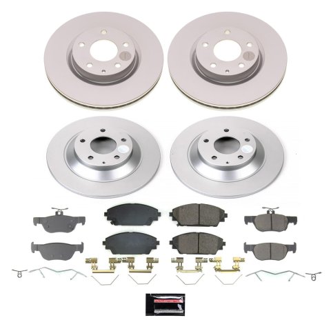 Power Stop 20-22 Mazda CX-30 Front and Rear Z17 Coated Brake Kit (1x psbCRK8755, 1x psbCRK9136)