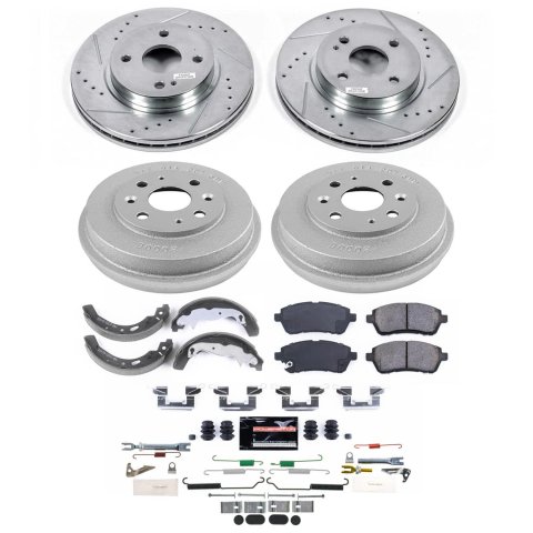 Power Stop 11-14 Mazda 2 Front and Rear Z23 Evolution Brake Kit (1x psbK6344, 1x psbKOE15514DK)