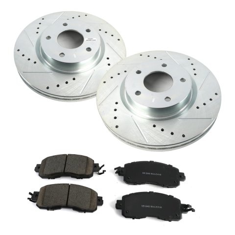 Power Stop 19-23 Nissan Altima Front and Rear Z23 Evolution Brake Kit (1x psbK6494, 1x psbK8675)