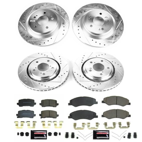 Power Stop 21-22 Honda Odyssey Front and Rear Z23 Evolution Brake Kit (1x psbK7670, 1x psbK8768)