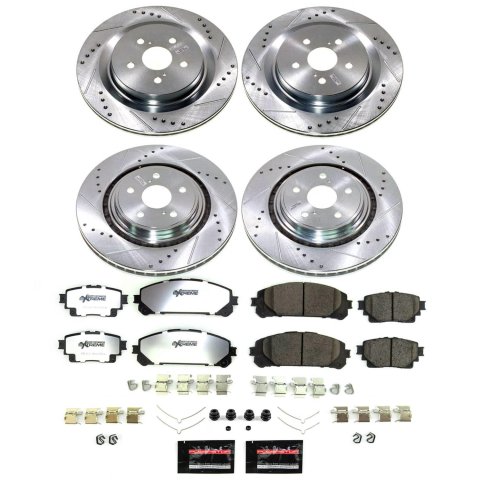 Power Stop 20-22 Toyota Highlander Front and Rear Z36 Truck & Tow Brake Kit (1x psbK8753-36, 1x psbK8773-36)