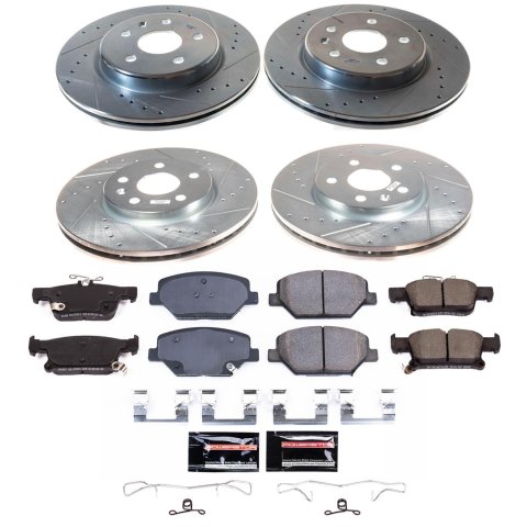 Power Stop 19-20 Buick Envision Front and Rear Z23 Evolution Brake Kit (1x psbK8466, 1x psbK9104)