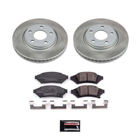 Power Stop 2004 Pontiac Grand Prix Front and Rear Semi-Coated Rotor Kit (1x psbSC1586, 1x psbSC1602)
