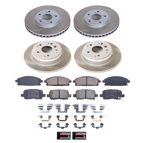 Power Stop 03-06 Acura MDX Front and Rear Semi-Coated Rotor Kit (1x psbSC2290, 1x psbSC2382)