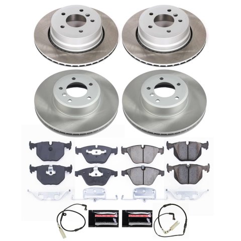 Power Stop 06-07 BMW 525xi Front and Rear Semi-Coated Rotor Kit (1x psbSC2110, 1x psbSC5491)