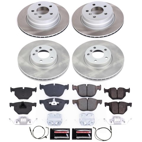 Power Stop 07-10 BMW X5 Front and Rear Semi-Coated Rotor Kit (1x psbSC4693, 1x psbSC5984)