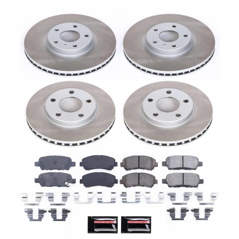 Power Stop 09-14 Nissan Maxima Front and Rear Semi-Coated Rotor Kit (1x psbSC179, 1x psbSC3076)