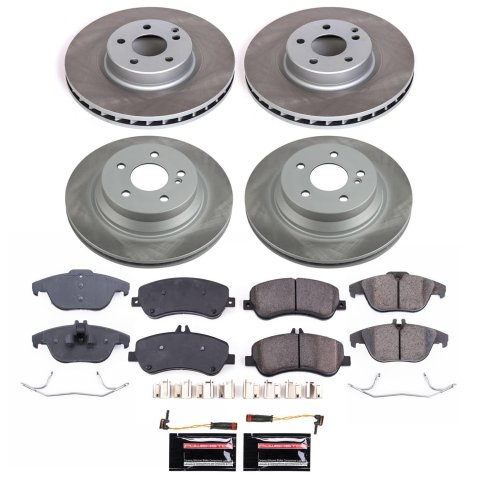 Power Stop 13-15 Mercedes-Benz GLK250 Front and Rear Semi-Coated Rotor Kit (1x psbSC6603, 1x psbSC6715)