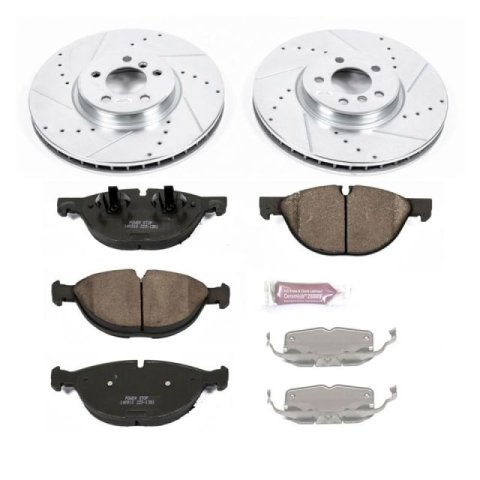 Power Stop 11-18 BMW X5 Front Z23 Evolution Brake Kit (1x psbZ23-1381, 1x psbEBR1218XPR, 1x psbSW-0462)