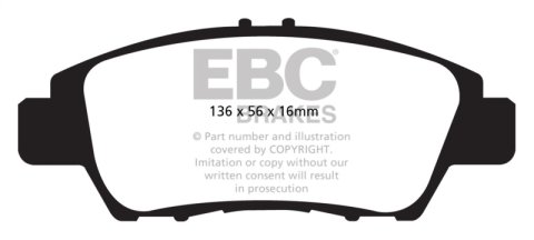 EBC S4 Brake Pad and Rotor Kit (1x ebcUSR850, 1x ebcDP32041C)