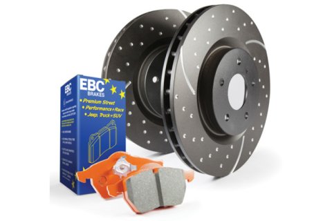 EBC S8 Kits Orangestuff Pads and GD Rotors (1x ebcGD7373, 1x ebcED93022)