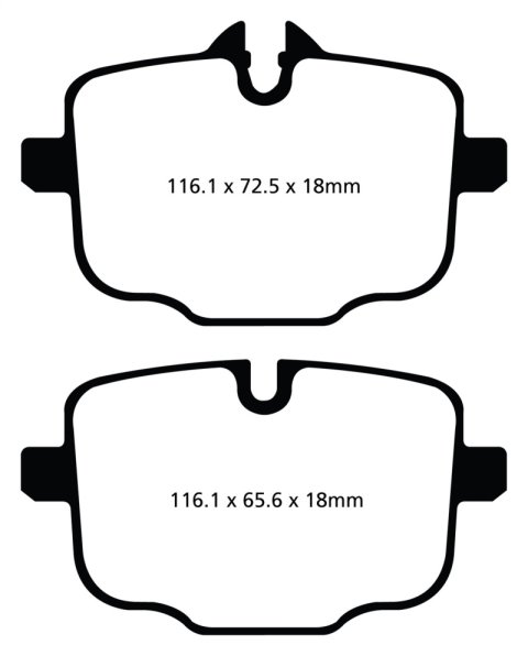 EBC S2 Brake Pad and Rotor Kit (1x ebcDP22089, 1x ebcUSR2066R)