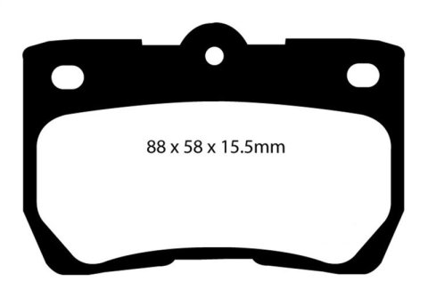 EBC S12 Brake Pad and Rotor Kit (1x ebcDP31586C, 1x ebcRK7637)