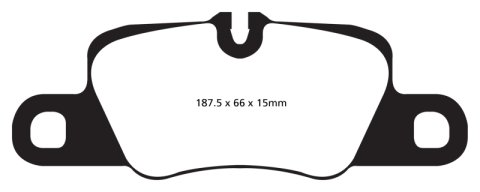 EBC S12 Brake Pad and Rotor Kit (1x ebcRK1923S, 1x ebcDP31858C)
