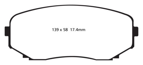 EBC S4 Brake Pad and Rotor Kit (1x ebcUSR7737, 1x ebcDP31794C)