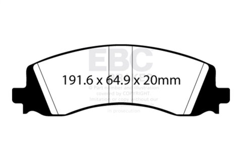 EBC S2 Brake Pad and Rotor Kit (1x ebcUSR7509, 1x ebcDP63124)